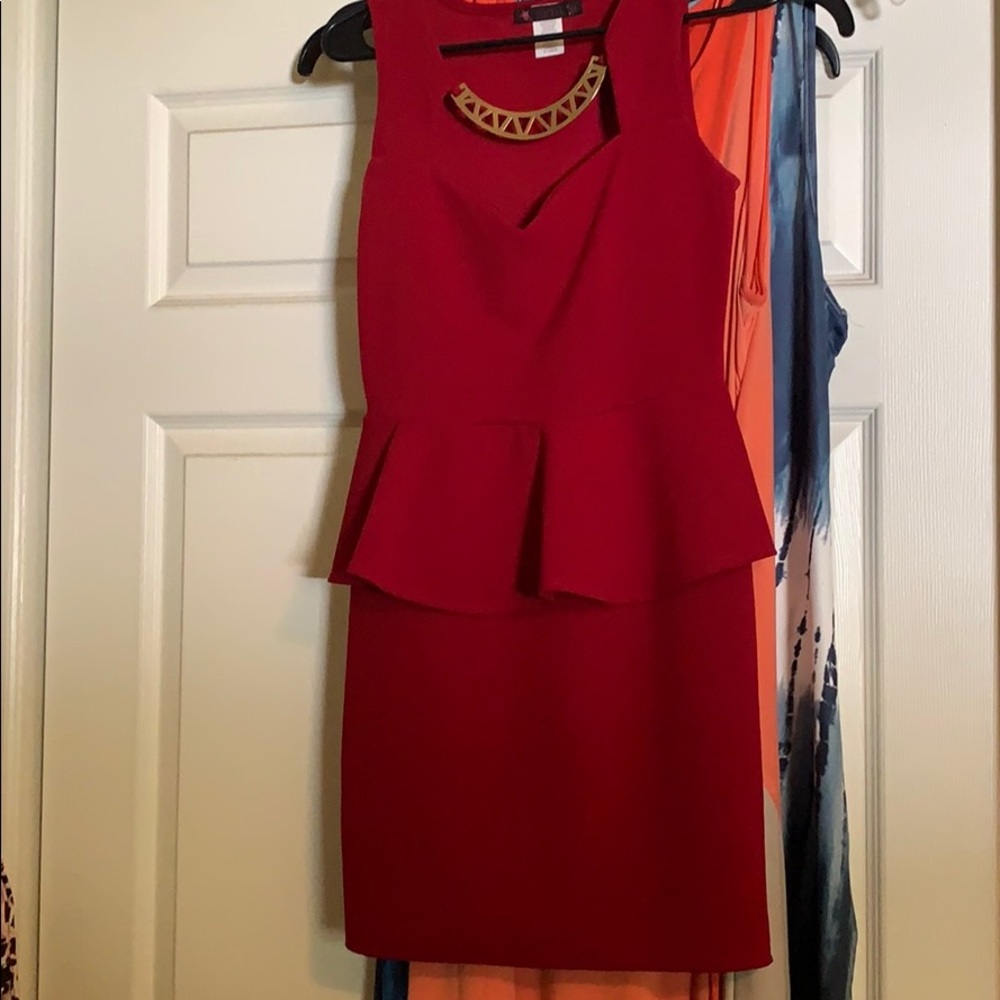 Hot red dress